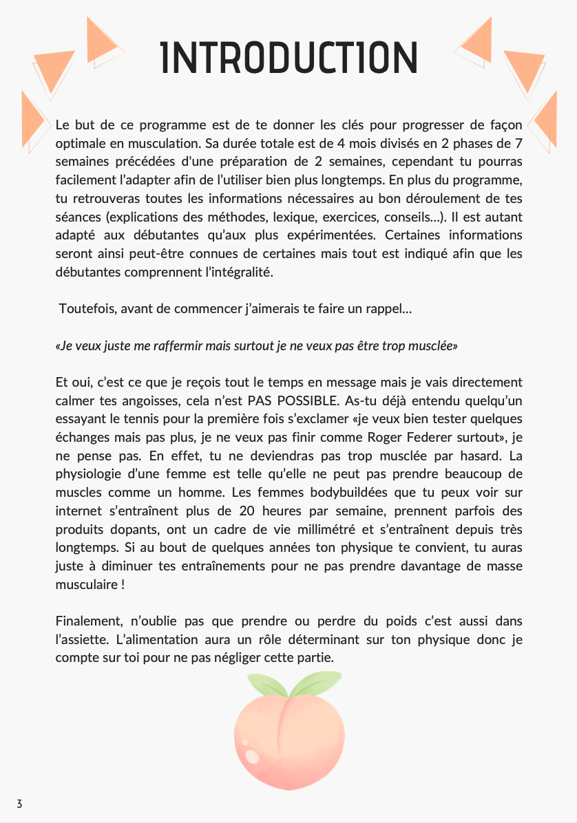 BOOTYGAINS 1.0 (programme de musculation)