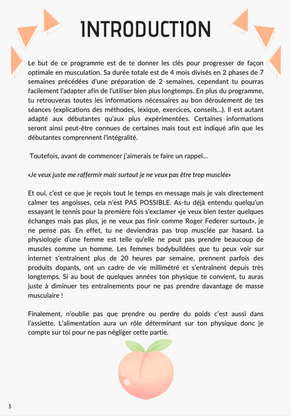 BOOTYGAINS 1.0 (programme de musculation)